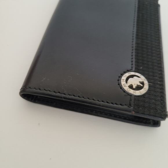 Hunting World Mini Designer Black Wallet Credit Card Holder Small Compact - Picture 10 of 10